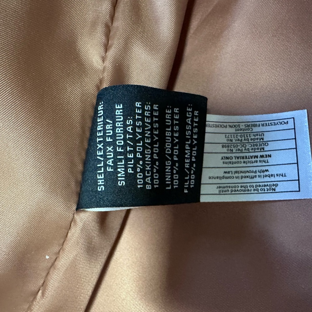 Like New! 7 for All Mankind Plush Brown Faux Fur Jacket. Warm! - Picture 6 of 8